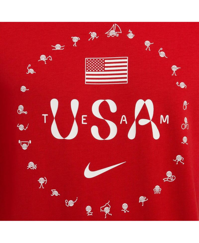 Men's Red Team USA Premium Essentials Icon T-Shirt