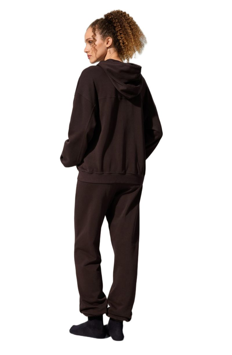 Women's Oversized Seamflow Full-Length Zip Hoodie