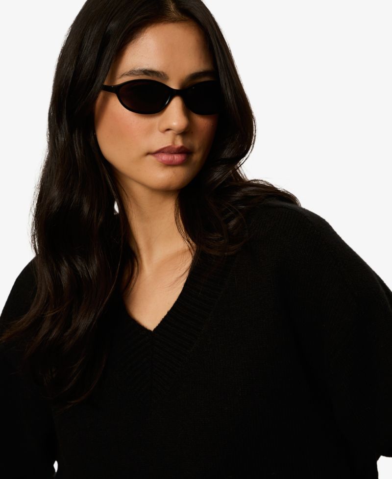 Women's Vanna Long-Sleeve Loose-Fit Cotton-Blend Sweater