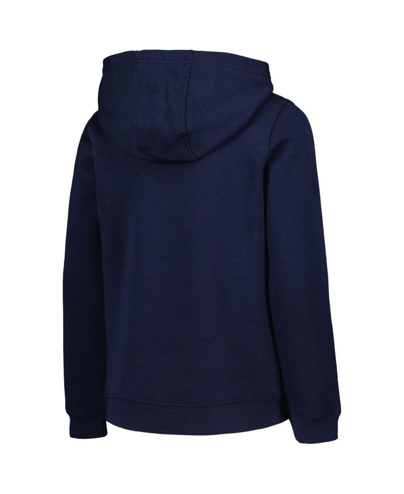Big Boys and Girls Navy New York Yankees Team Primary Logo Pullover Hoodie