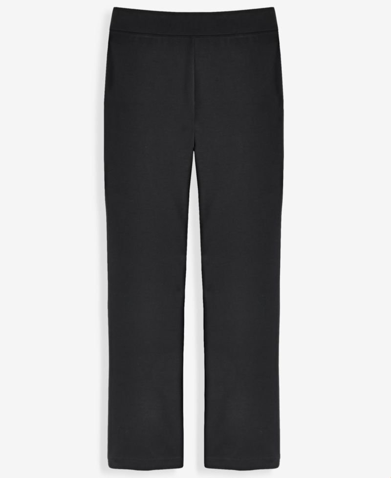 Petite High-Rise Slim Straight-Leg Pants