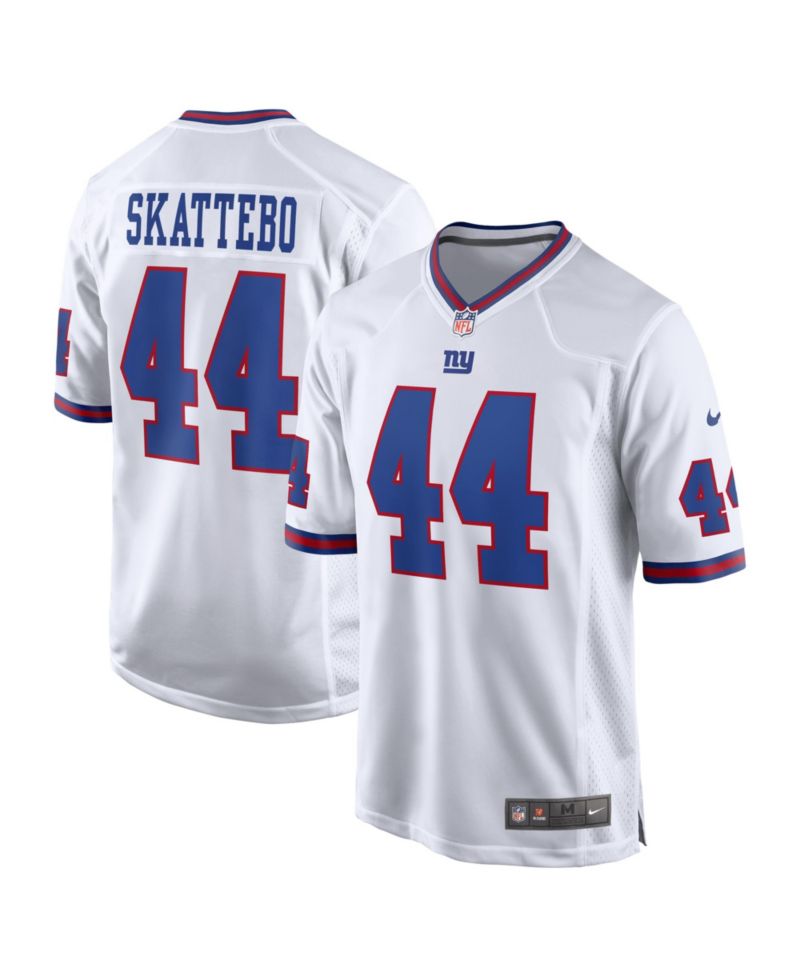 Men's Cam Skattebo White New York Giants Alternate Vintage White Game Jersey