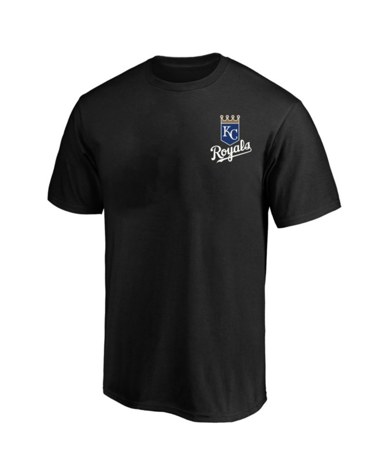 Men's Profile Black Kansas City Royals Big & Tall Two-Sided Graphic T-Shirt