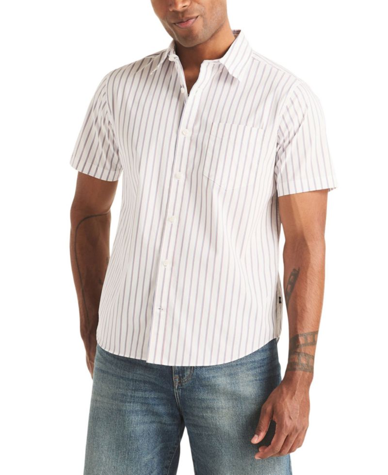 Men's Short-Sleeve Stripe Shirt