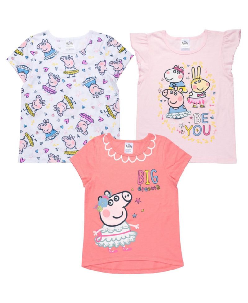 Girls 3 Pack T-Shirts