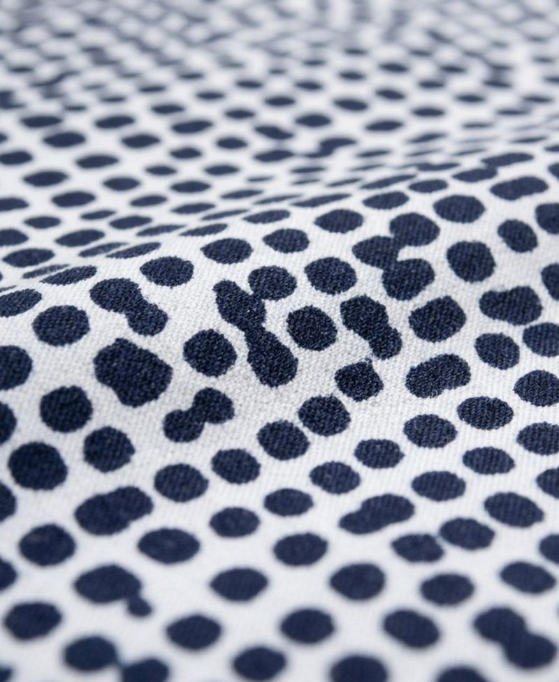 Men's Printed Button Front Short Sleeve Shirt