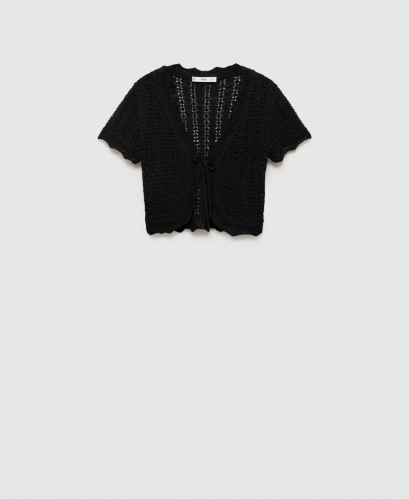 Women's Bow Detail Knitted Cardigan