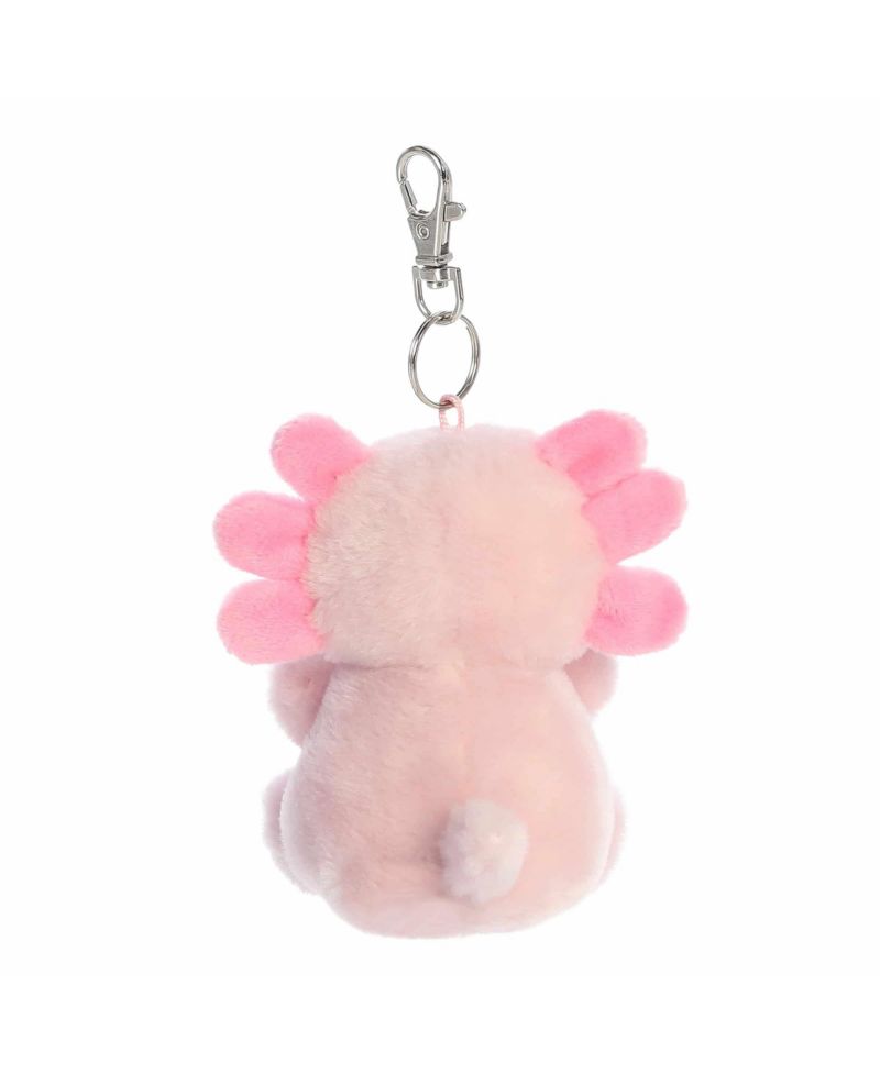 Mini Ax Axolotl Palm Pals Adorable Clip-On Pink 4