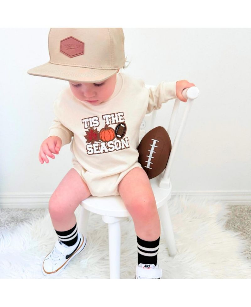 Baby Boys Tis The Season Pumpkin Patch Long Sleeve Romper