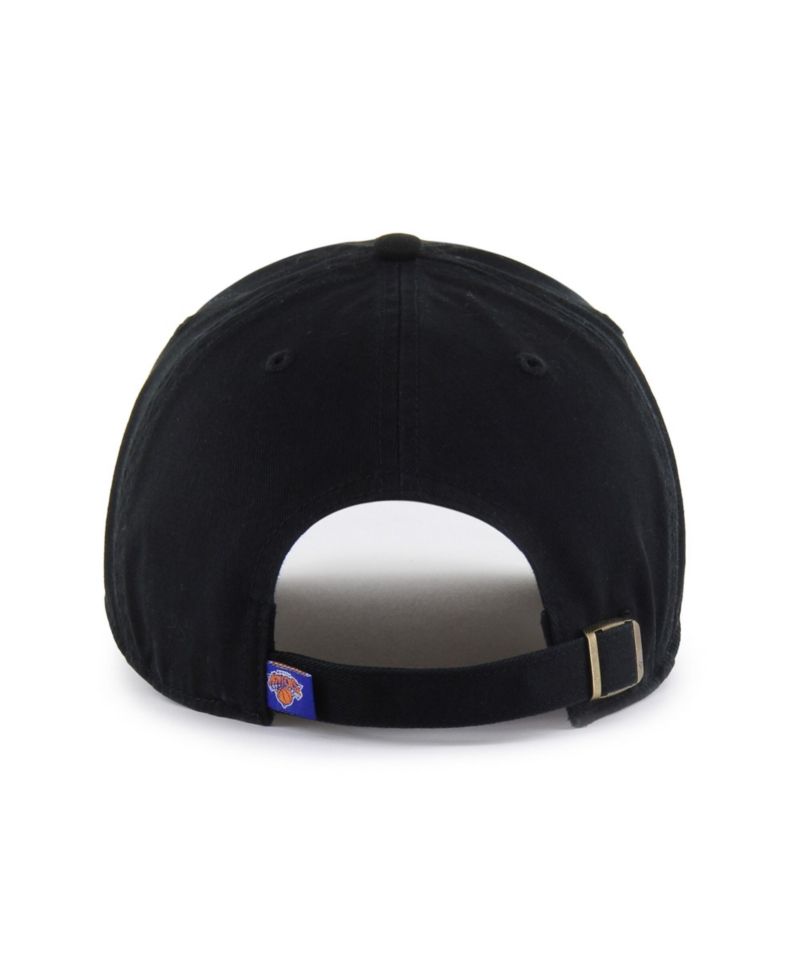 Men's Black New York Knicks Clean Up Adjustable Hat