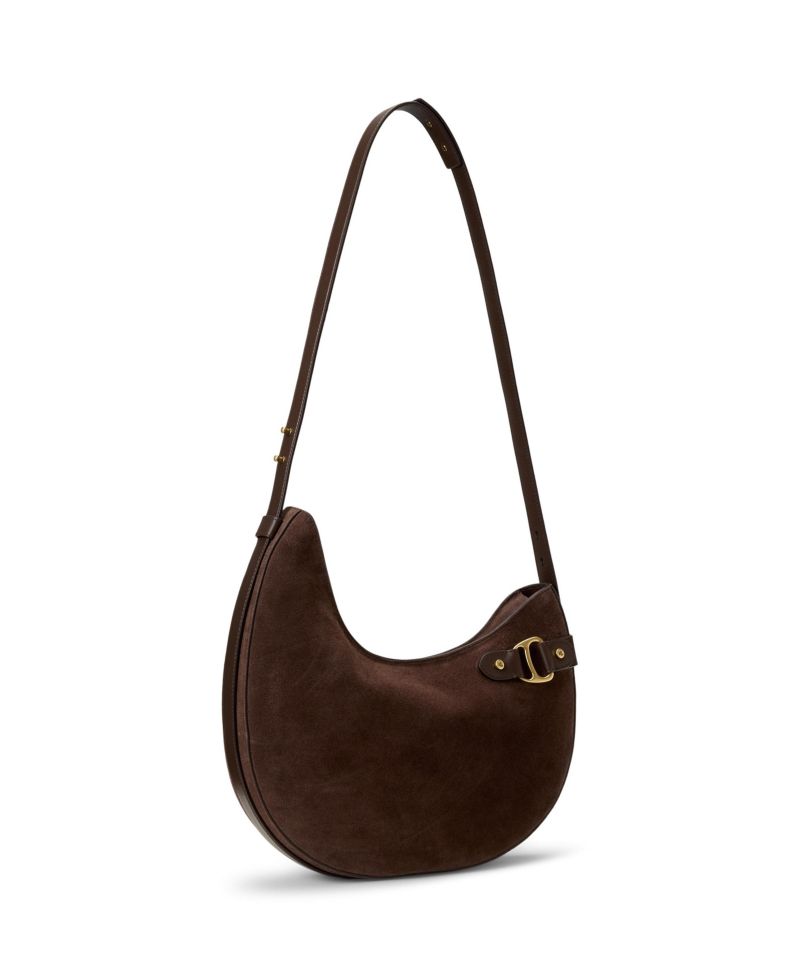 Tasha Suede Large Shoulder Bag