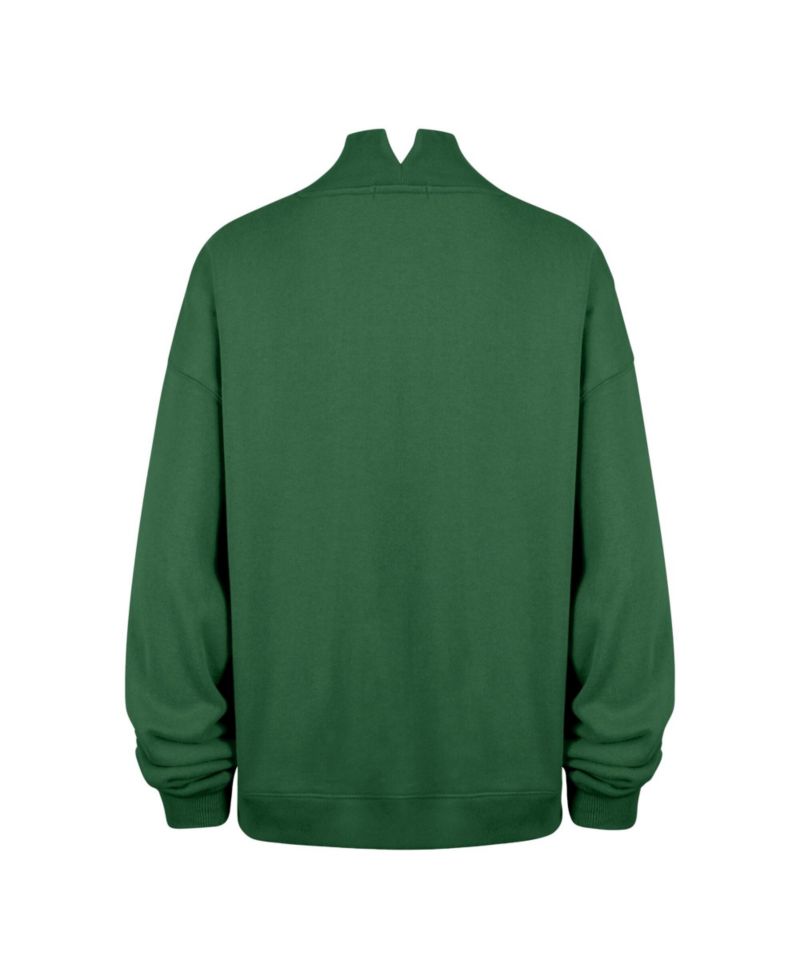 Women's New York Jets Vantage Mock-Neck Oversized Sweatshirt