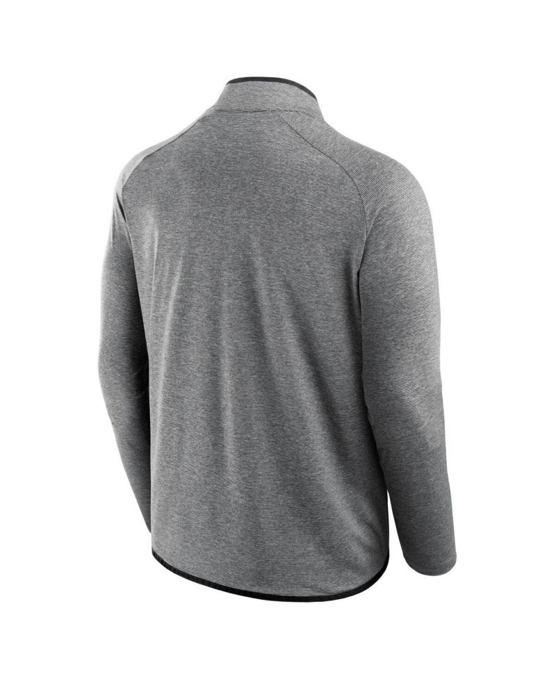 Men's and Women's Charcoal Philadelphia Eagles Front Office Performance Primary Quarter-Zip Jacket