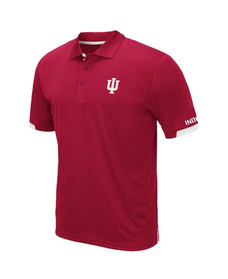 Men's Crimson Indiana Hoosiers Big and Tall Santry Polo Shirt
