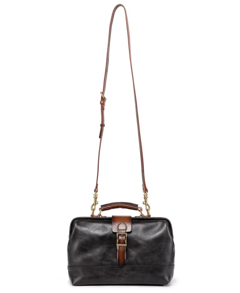 Doctor Small Leather Crossbody Satchel Bag