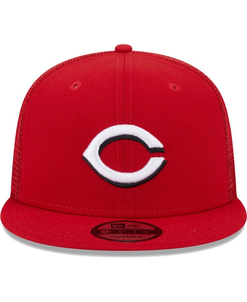 Men's Red Cincinnati Reds Team Color Trucker 9FIFTY Snapback Hat