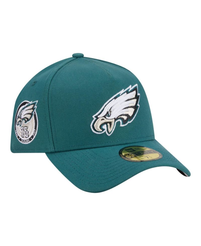Men's Midnight Green Philadelphia Eagles A-Frame 59FORTY Fitted Hat