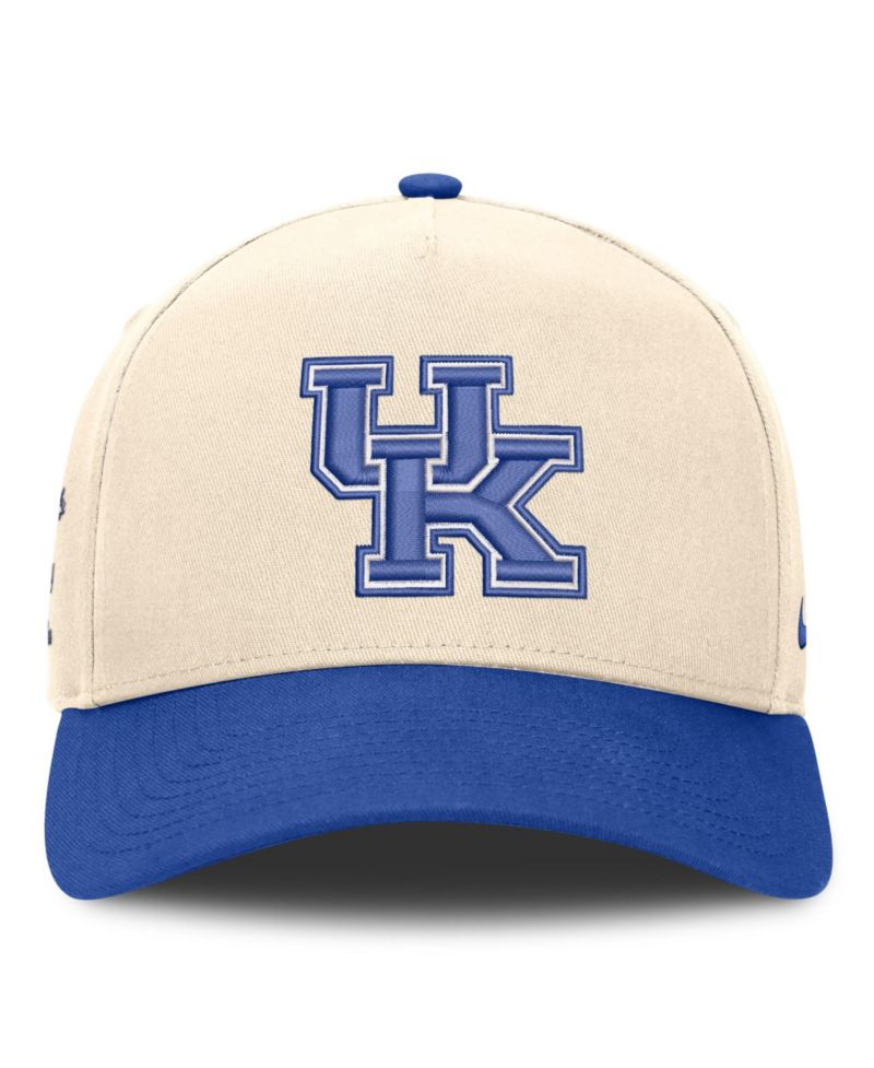 Men's and Women's Natural/Royal Kentucky Wildcats Campus Prep Rise Adjustable Hat