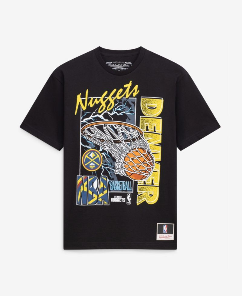 Men's Black Denver Nuggets Lightning Swish T-Shirt