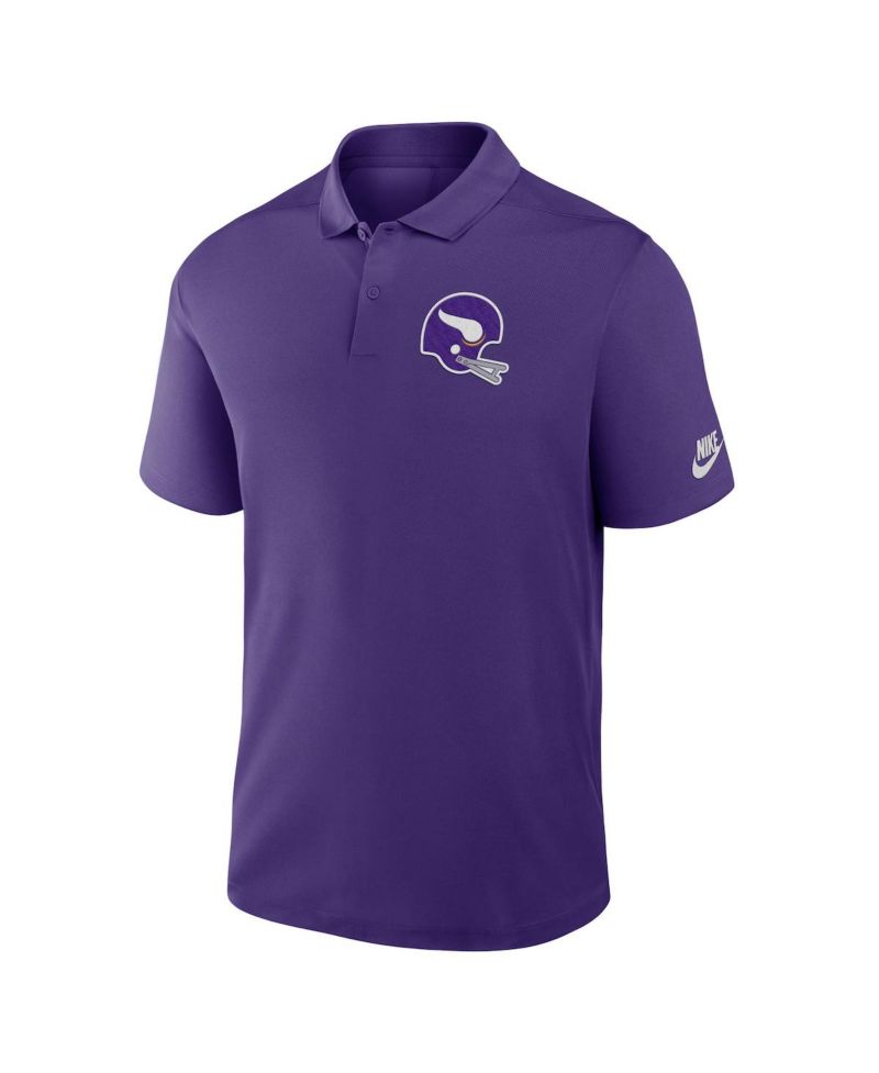Men's Purple Minnesota Vikings Rewind Victory Performance Polo Shirt