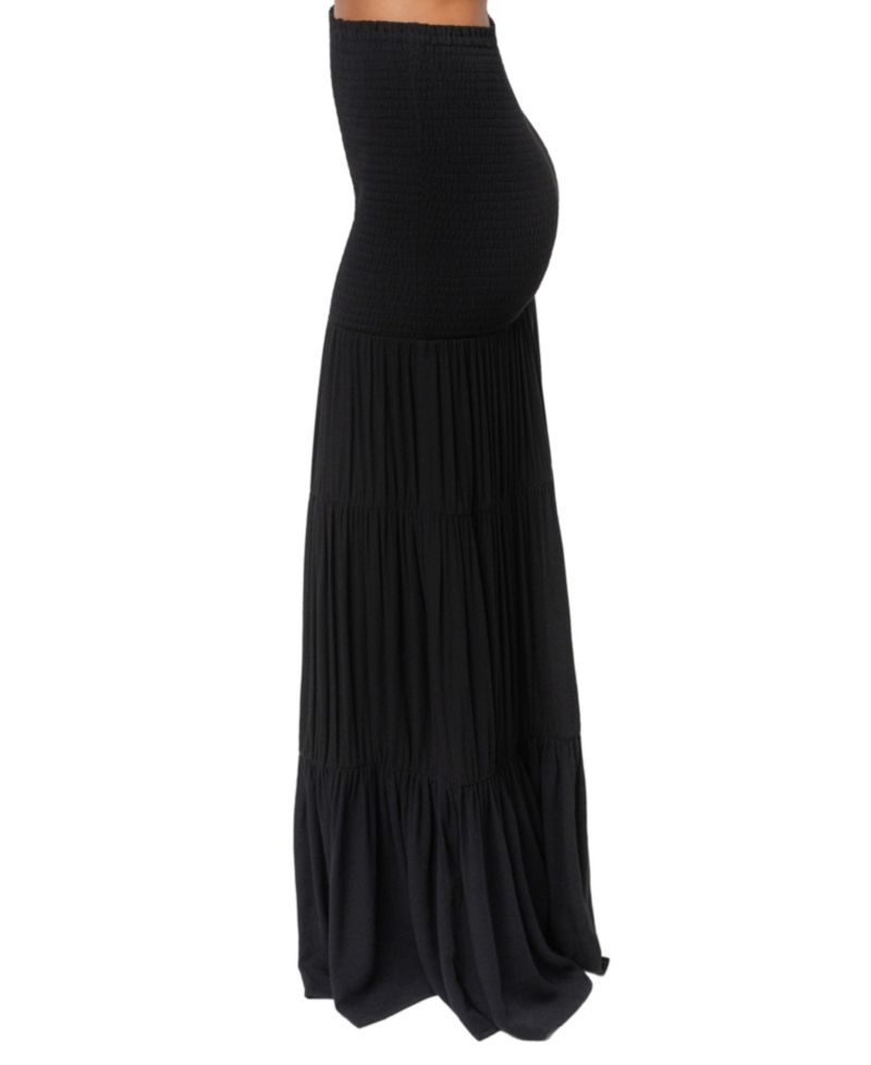 Women's Solana Off-the-Shoulder Long-Sleeve Viscose Crop Top and Maxi Skirt Set