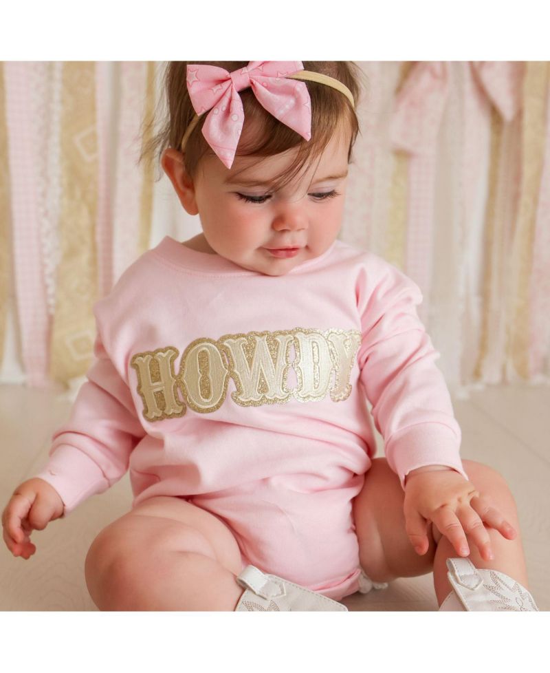 Baby Girls (0M - 18M) Howdy Patch Western Long Sleeve Romper
