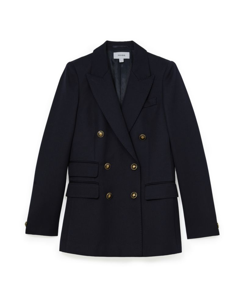 Women's Lauryn Double-Breasted Wool-Blend Blazer