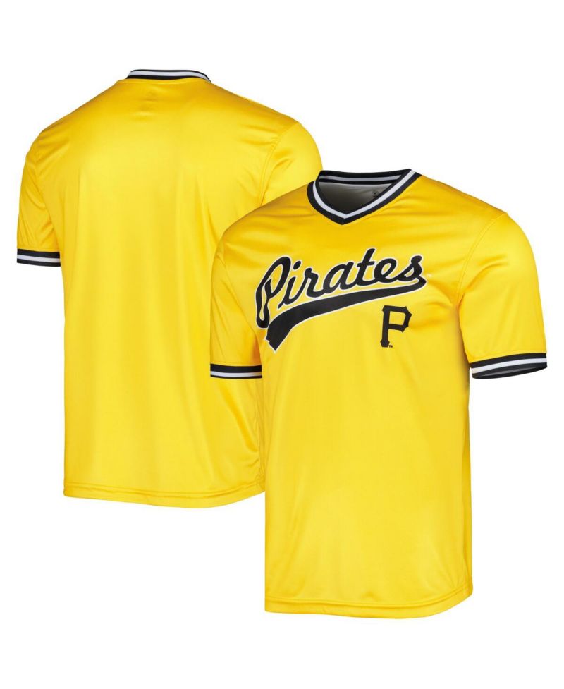 Men's Yellow Pittsburgh Pirates Cooperstown Collection Team Jersey