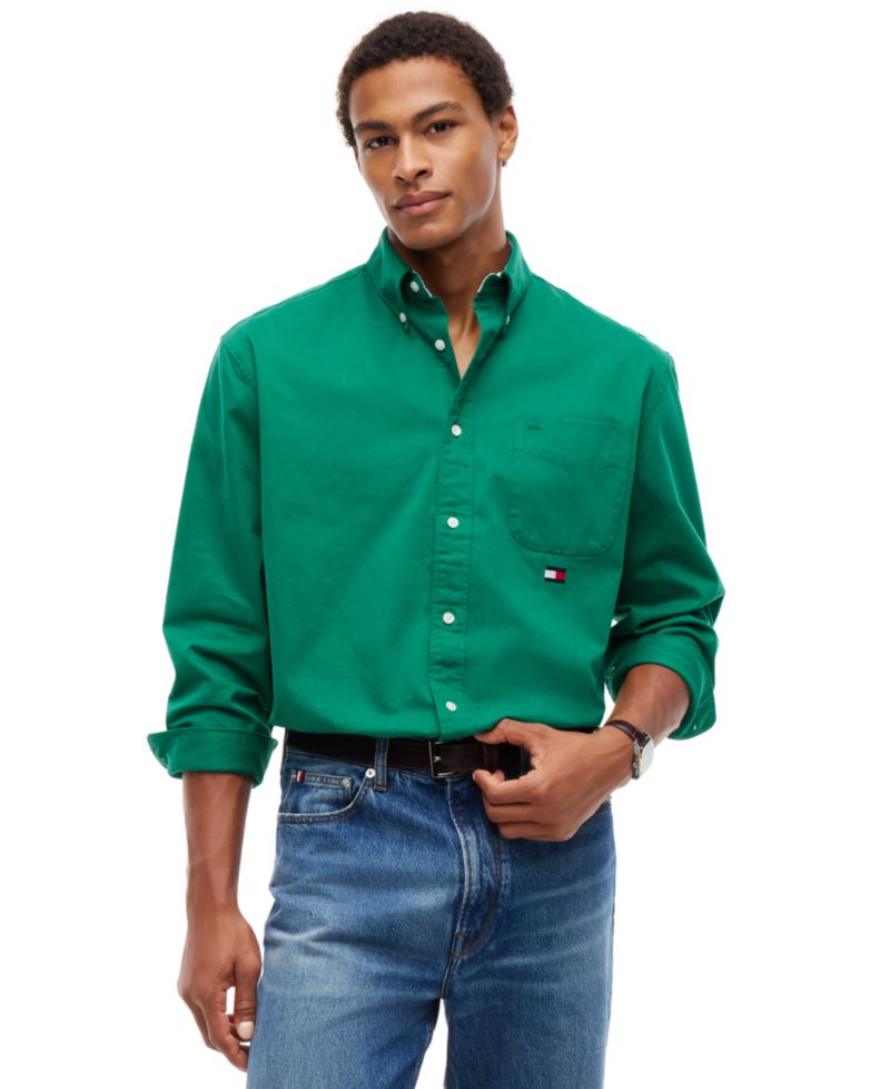Men's American Icons Relaxed-Fit Twill Button-Down Shirt