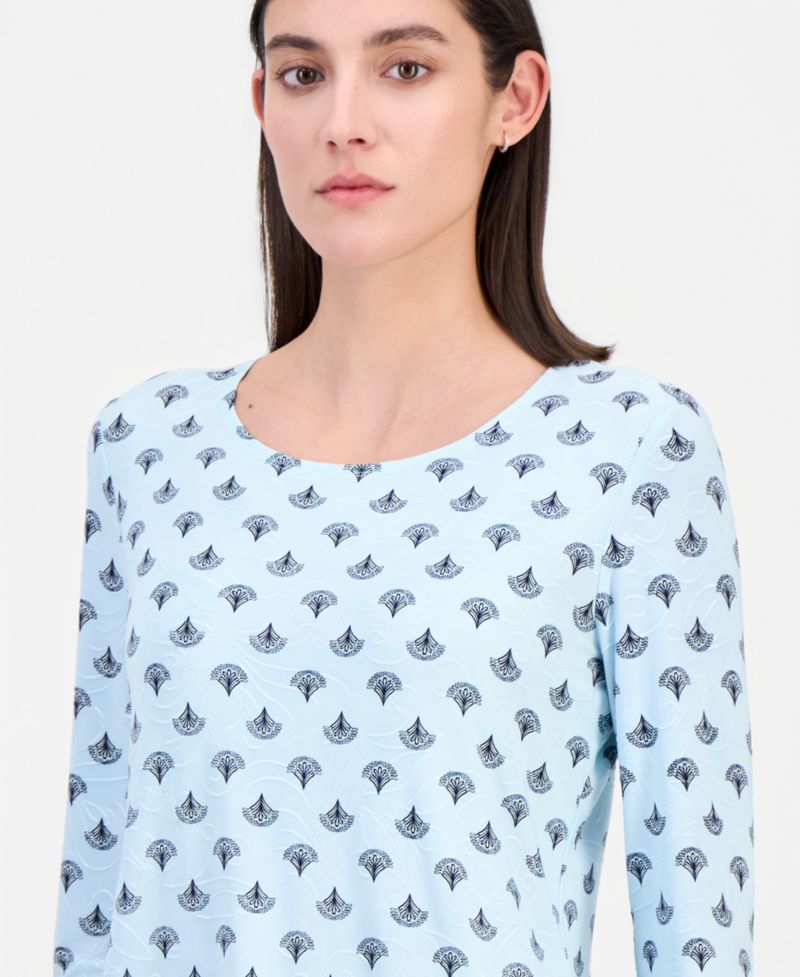 Petite Relaxed-Fit Crewneck Top
