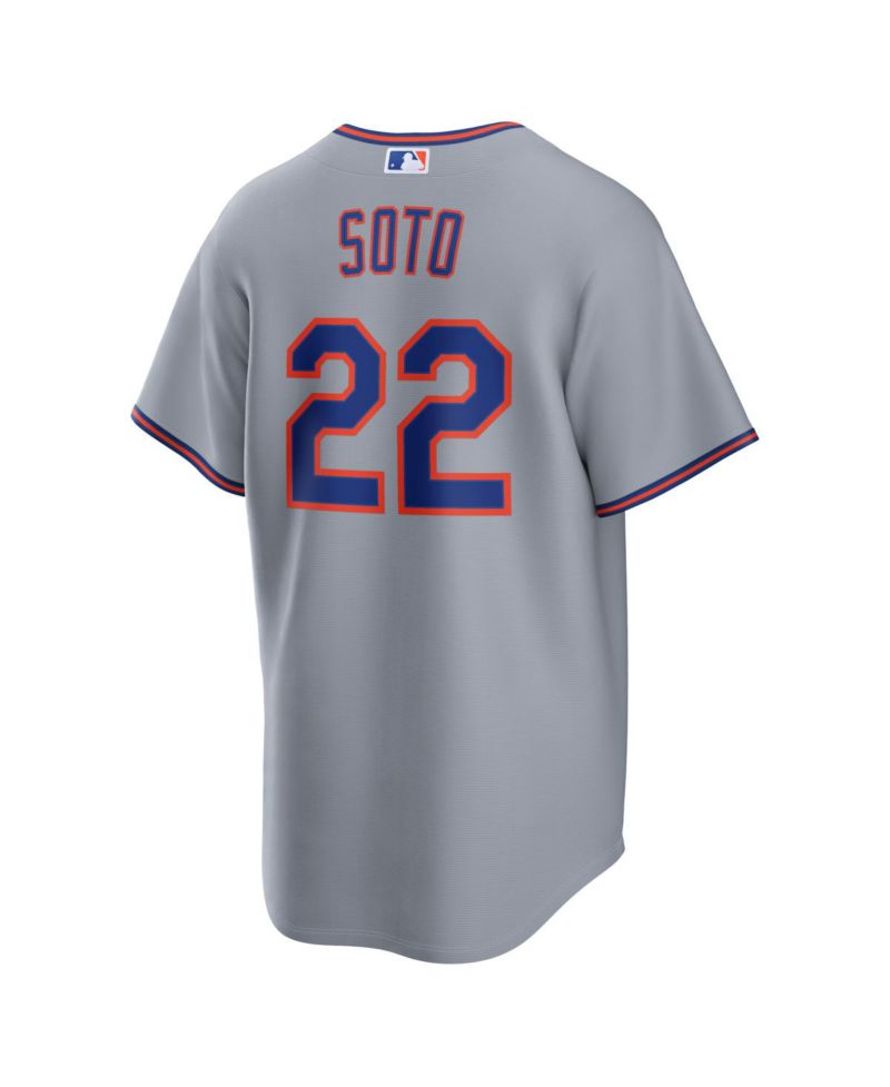 Men's Juan Soto Gray New York Mets Road Replica Jersey