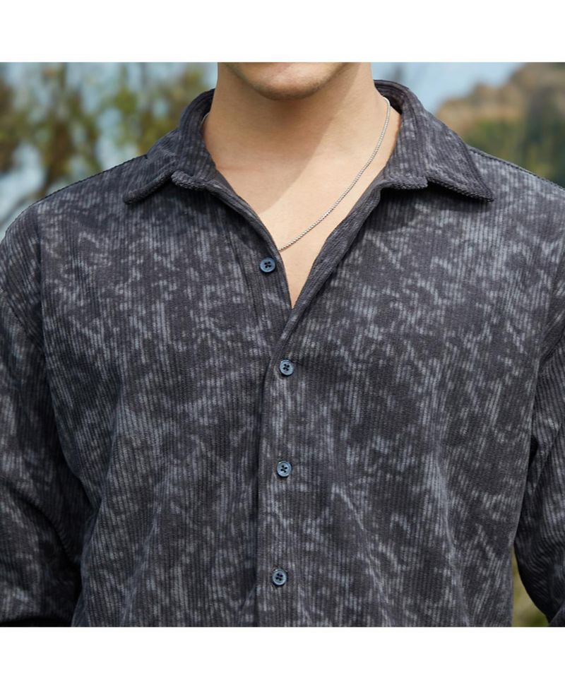 Faded Corduroy Oversized Shirt