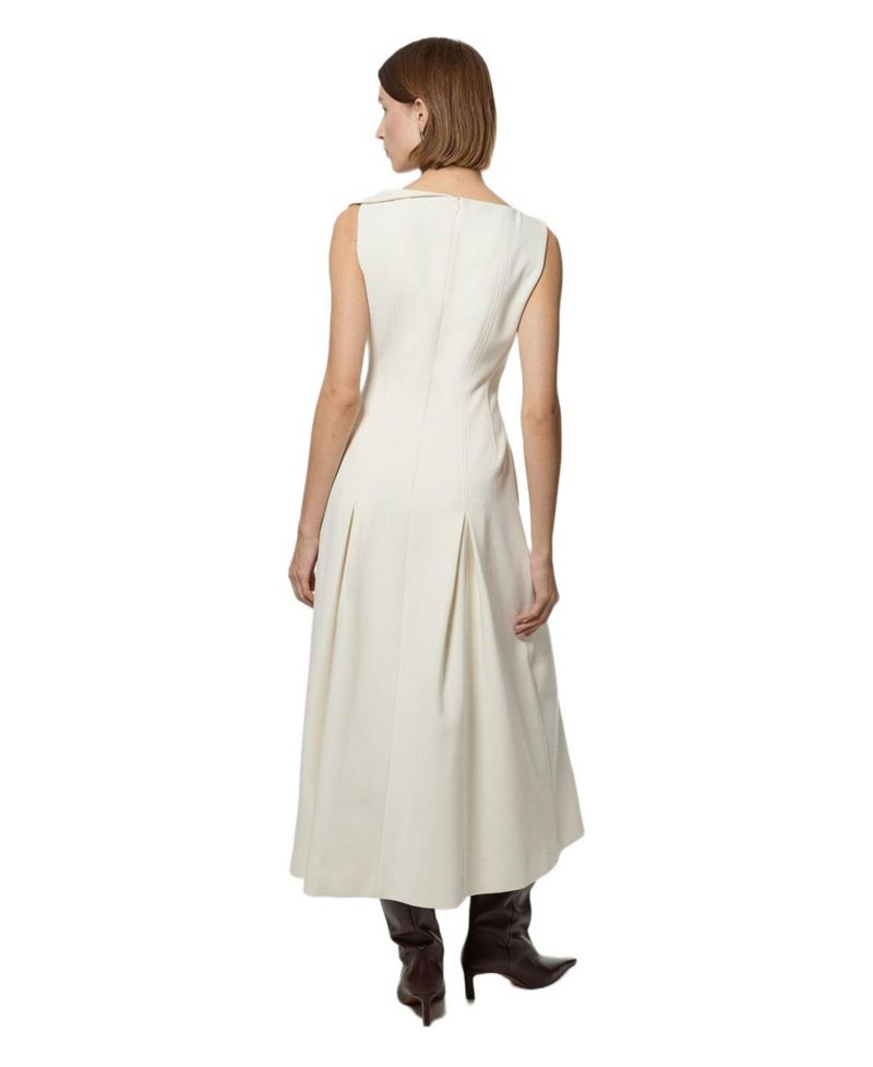 Women's Asymmetric Neck Tailored Dress