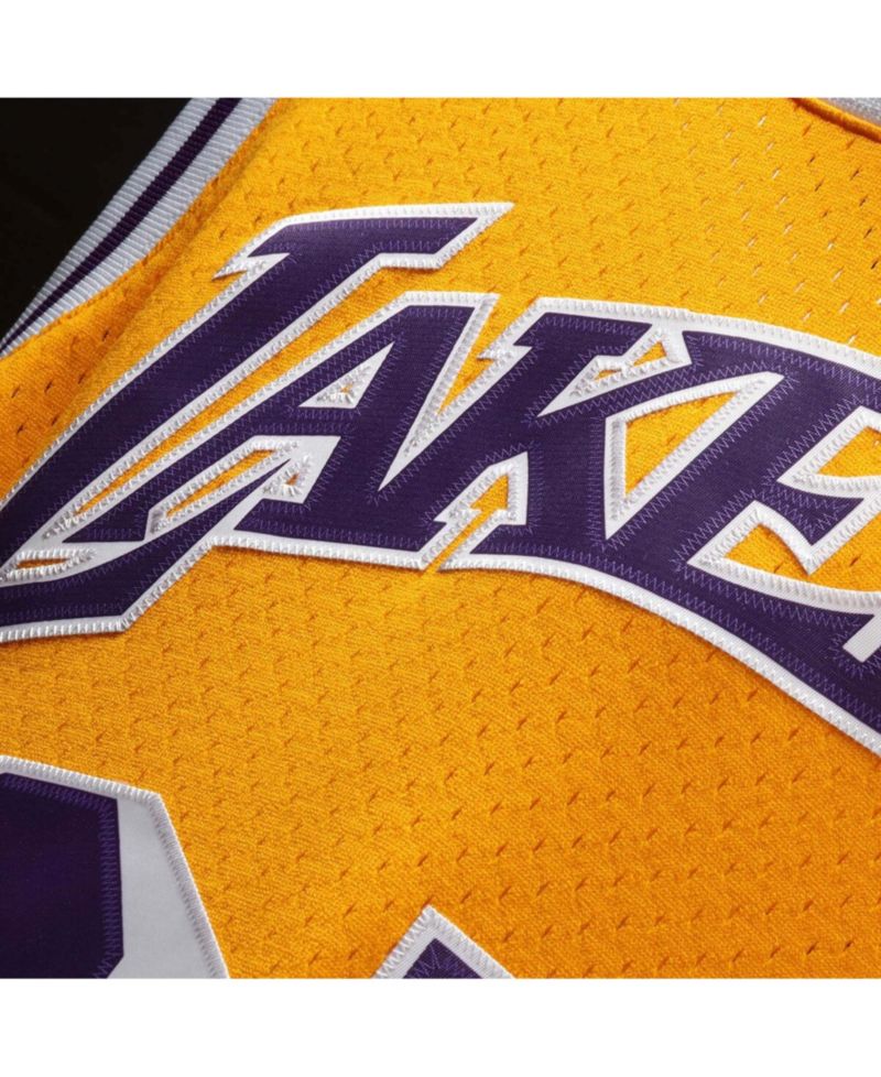 Men's Magic Johnson Gold Los Angeles Lakers 1984-85 Hardwood Classics Swingman Jersey