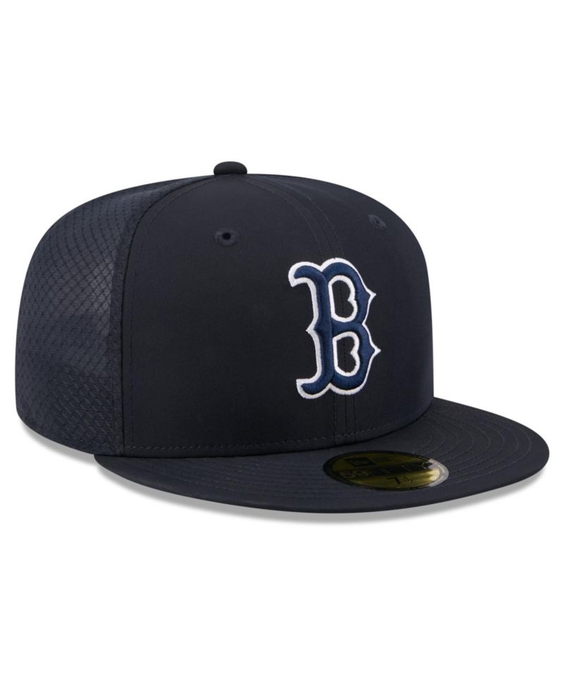 Big Boys and Girls Navy Boston Red Sox Batting Practice 59FIFTY Fitted Hat