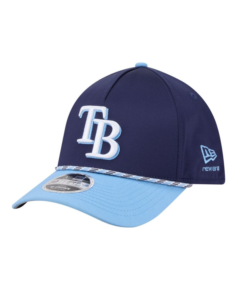 Men's Navy/Light Blue Tampa Bay Rays Rope M-Crown A-Frame 39THIRTY Flex Hat