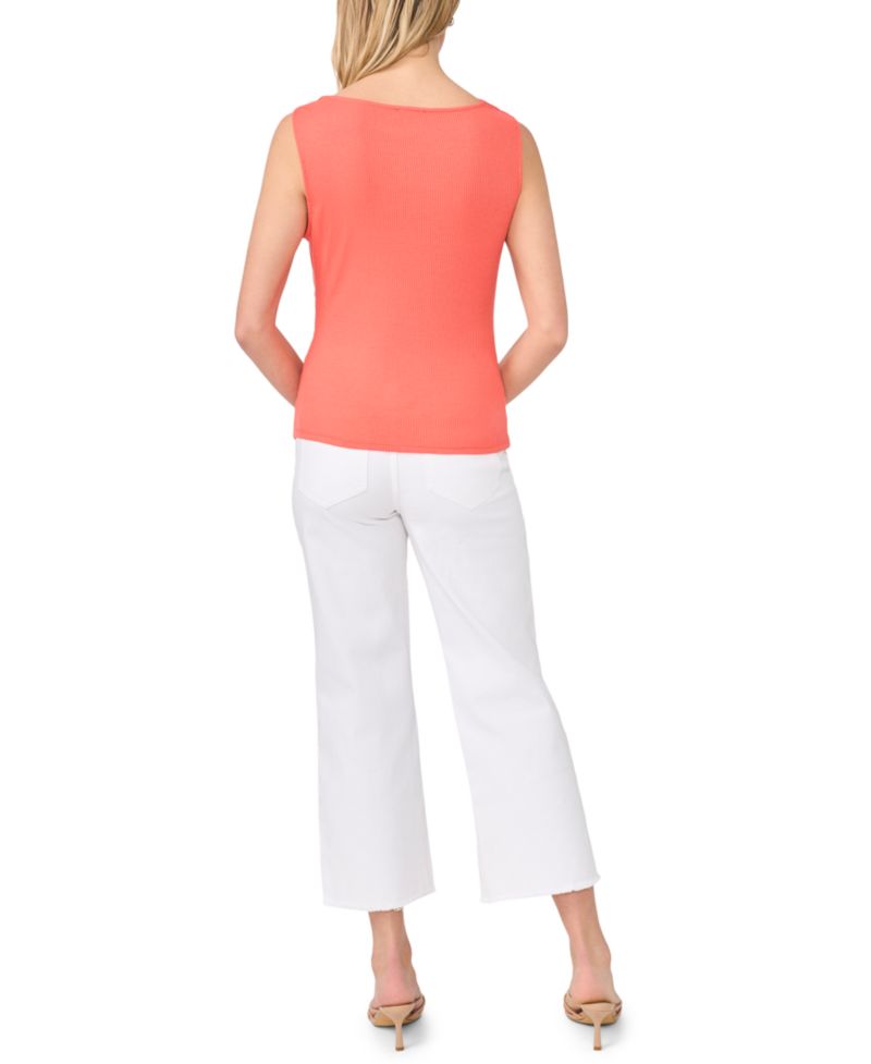 Women's Hardware Detail Asymmetrical Knit Top