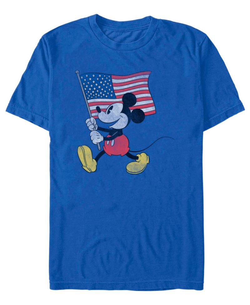 Men's Mickey Flag March Graphic T-Shirt