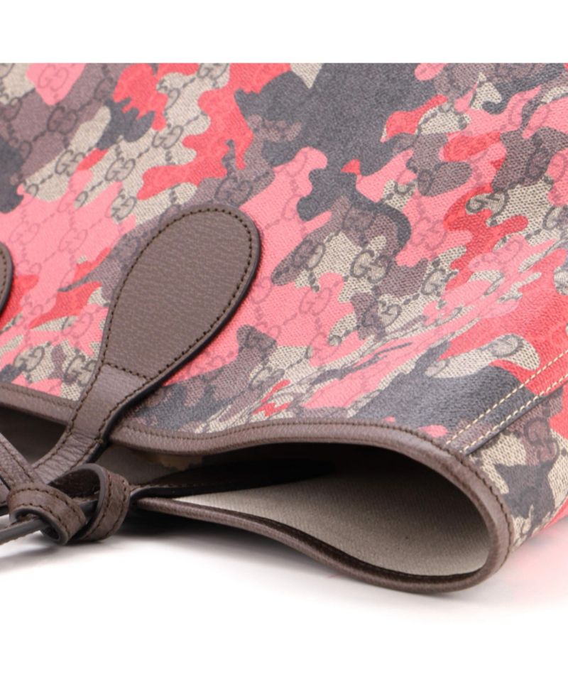 Large GG Open Tote GG Camouflage Coated Canvas