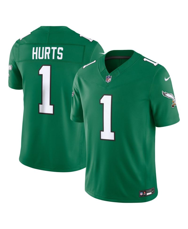 Men's Jalen Hurts Kelly Green Philadelphia Eagles Alternate Vapor F.U.S.E. Stitched Limited Jersey