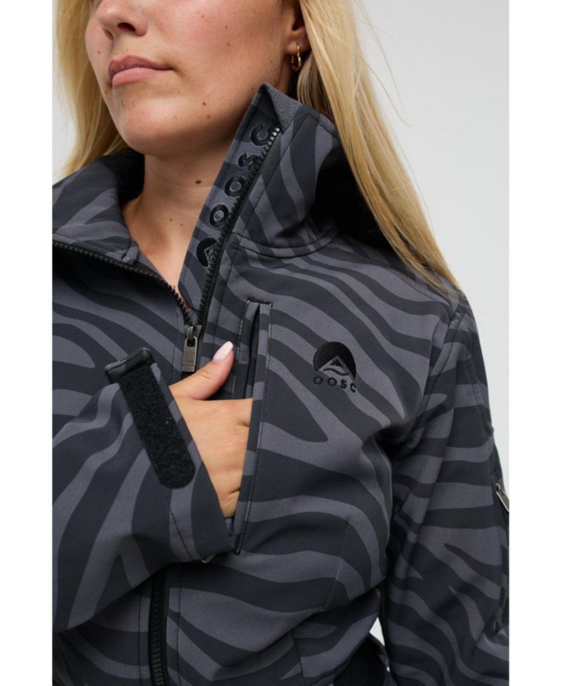 Women's Chic Ski Suit - Black Tiger