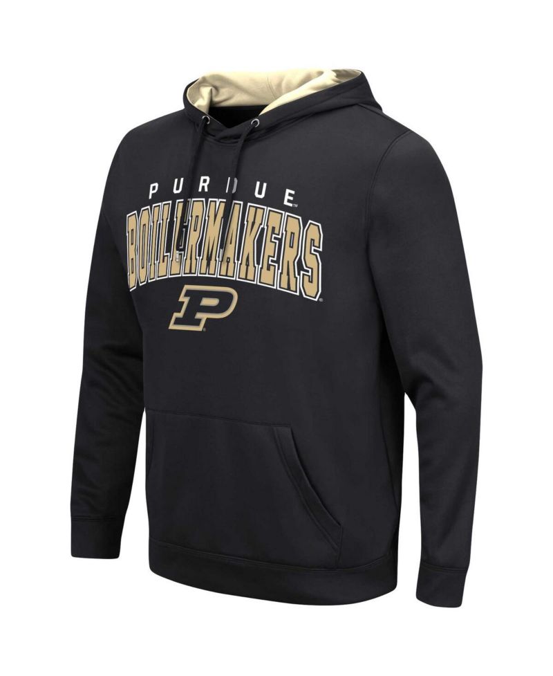 Men's Black Purdue Boilermakers Resistance Pullover Hoodie