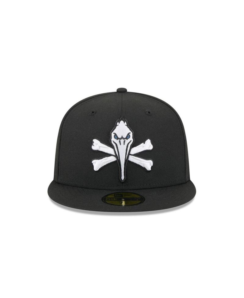 Men's Black Myrtle Beach Pelicans Theme Nights 59FIFTY Fitted Hat