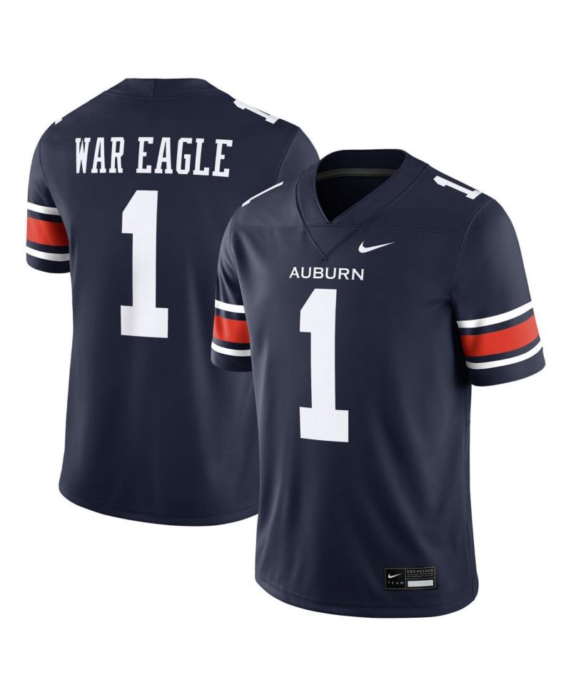 Men's Navy Auburn Tigers Home Football Game Jersey