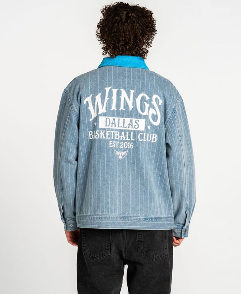 Men's and Women's Denim Dallas Wings Conductor Full-Zip Jacket