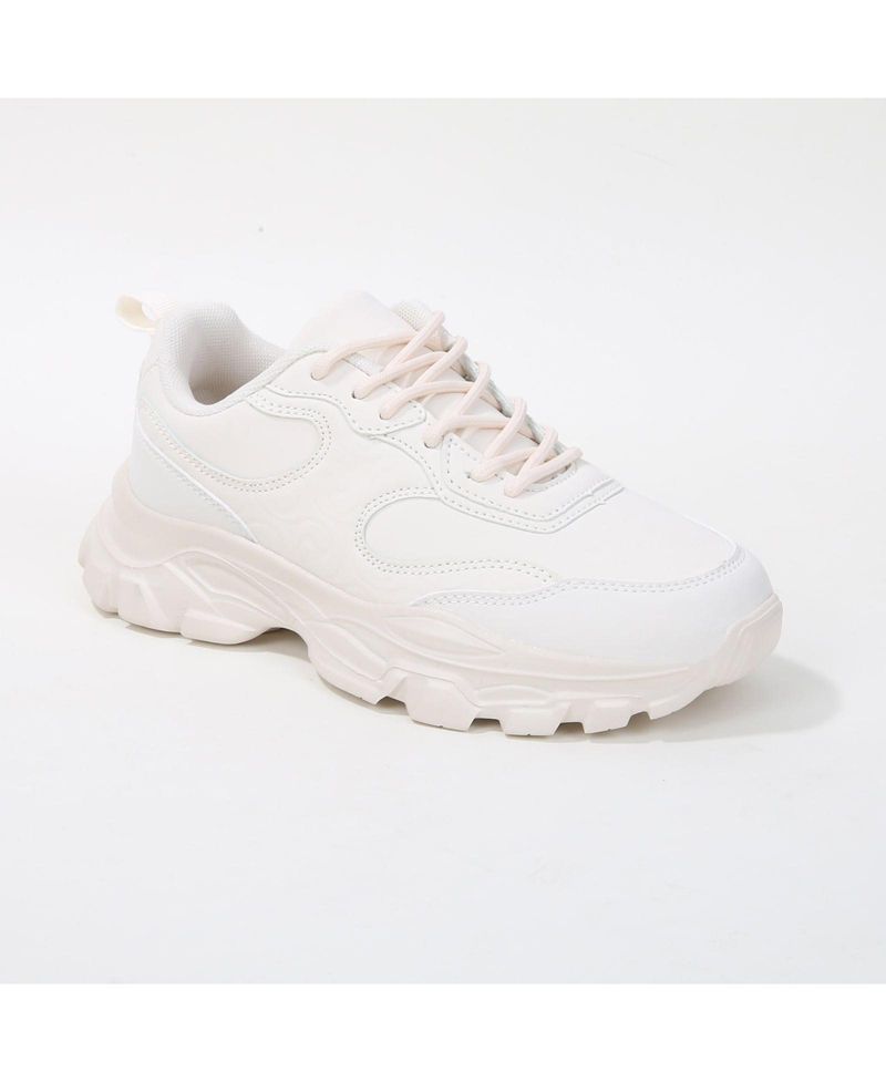 Lidia Mixed Material Sneakers