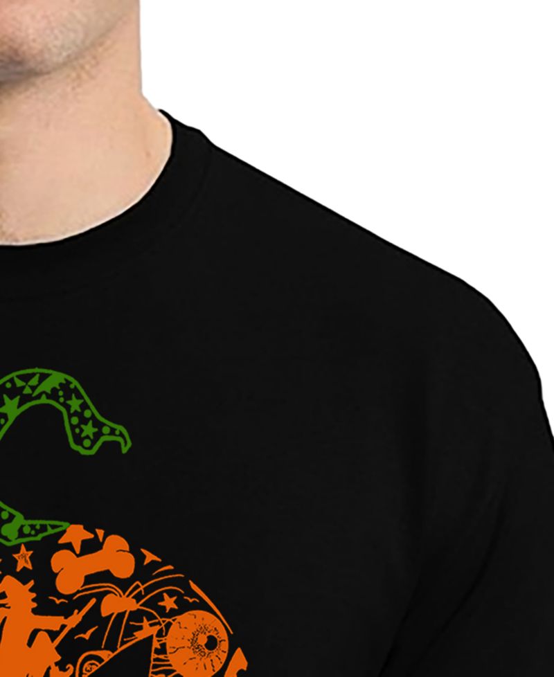 Men's Halloween Pumpkin Word Art T-Shirt