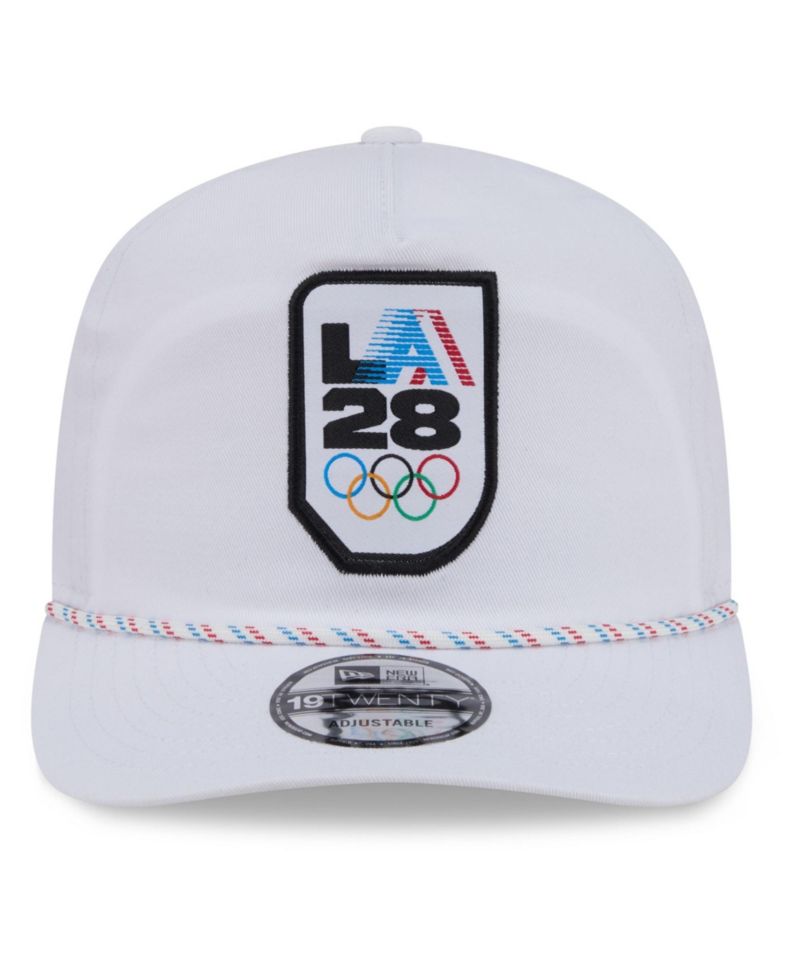 Men's White LA28 Rope 19TWENTY Adjustable Hat