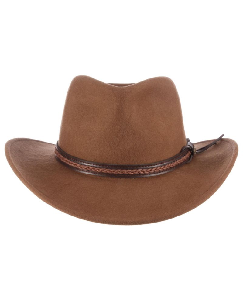 Men's Wool Felt Outback Braid Hat