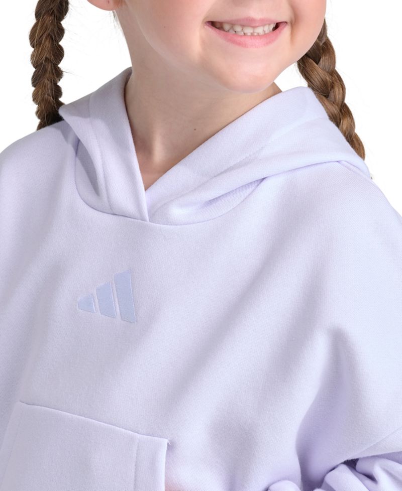 Girls' 2T-6X Pullover Hoodie and Wide-Leg Pants, 2-Piece Set
